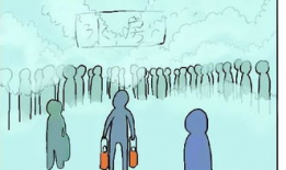 打水漫画,日常生活中的欢乐与智慧