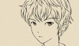 画漫画男子,风采独树一帜